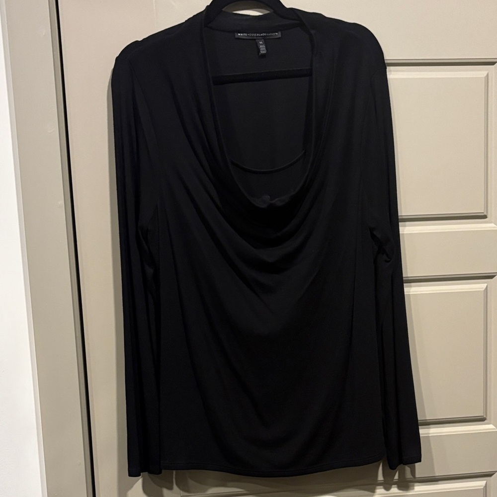 White House Black Market Classic Black Top